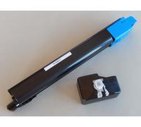 vhbw Toner remplacement pour Kyocera 1T02NPCNL0, TK-8325, TK-8325C pour imprimante - Cartouche toner compatible + réservoir toner, Cyan