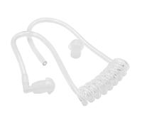 vhbw Tube acoustique de sécurité oreillette 2 bouchons d'oreille, transparent pour casque audio, appareils radio