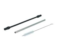 vhbw Tuyau à lait compatible avec Siemens VeroAroma 700 machine à café - 1x tube à lait, 1x tuyau à lait, 1x brosse de nettoyage
