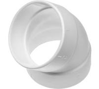 vhbw tuyau d'aspiration centrale coudé à 45°, intérieur/intérieur pour aspiration centralisée, 50.8 mm de diamètre/système de tuyau de 2"