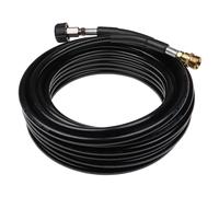 vhbw Tuyau de rallonge 15 m compatible avec Kränzle nettoyeur haute pression avec connexion M22 x 1,5, noir