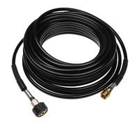 vhbw Tuyau de rallonge 20 m compatible avec Kärcher K2, G 7.10 M, K 2.00 plus, K 2.01 nettoyeur haute pression avec connexion M22 x 1,5, noir