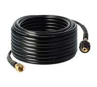 vhbw Tuyau de rallonge 30 m compatible avec Kränzle | nettoyeur haute pression avec connexion M22 x 1,5 noir