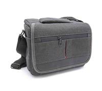 vhbw Universal Housse Bag Case Sac en bandoulière Gris pour Appareil Photo compacte, System, Bridge.