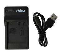 vhbw USB Chargeur de Batterie USB Compatible avec Panasonic Lumix DMC-FT2, DMC-FT3, DMC-FT4, DMC-FX40, DMC-FX48, DMC-FX550, DMC-FX580, DMC-FX60