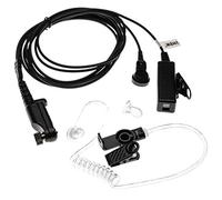 vhbw vhbwOreillette Compatible avec Hytera PD682G Radio Talkie-walkie avec Microphone Push-to-Talk, câble Acoustique Transparent