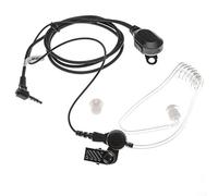 vhbw vhbwOreillette Compatible avec Yaesu FT-10R Radio Talkie-walkie | avec microphone Push-to-Talk, câble acoustique transparent