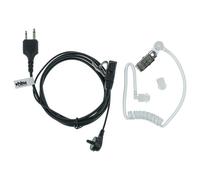 vhbwOreillette compatible avec Icom IC-X21AT, IC-W2A, IC-W2E, IC-W32A, IC-W32E radio talkie-walkie avec microphone PTT, câble acoustique