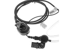 vhbwOreillette compatible avec Yaesu VX-3R radio talkie-walkie avec microphone Push-to-Talk, câble acoustique transparent