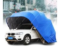 vhdurike Abri de Voiture extérieur Semi-Automatique, Garage Portable Robuste, Tente de Garage avec bâche Toutes Saisons, auvent en Acier Inoxydable pour Voiture, Camping,18 * 8.2 * 7.6ft