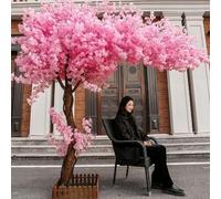 vhdurike Cerisier Artificiel en Fleurs de Cerisier Rose Fait à la Main, Magnifique décoration d'intérieur ou d'extérieur pour la Maison, Le Bureau, la fête ou Le Mariage,250 * 200cm