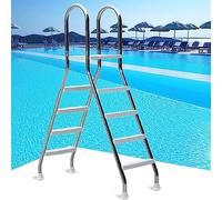 vhdurike Échelles de Piscine pour piscines creusées, échelle de Piscine Hors Sol Robuste, escabeau de Piscine antidérapant de 52 Pouces pour Voyage, Piscine de Jardin, Maison