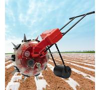 vhdurike Épandeurs de Jardin, semoir de Jardin à poussée Manuelle, semoir de maïs en rangée, semis à Rouleaux et applicateur d'engrais pour Coton de soja et d'arachide,10 Mouths