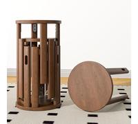 vhdurike Tabourets empilables 4 en 1, tabourets de Bar modulaires Robustes, tabourets empilables en Bois gigognes, Aucun Assemblage requis pour Cuisine, Salon, Chambre à Coucher