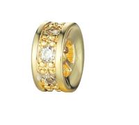 VHEOKG Lot de 3 perles d'espacement en forme de cœur et de fleur en oxyde de zirconium pour fabrication de bijoux, breloques pour femmes, vente en gros, VF429-2x3