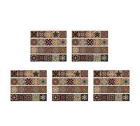 Vheolk 100 Pièces Séries 3D Multi Marocain Auto-Adhésif Salle de Bain Cuisine Mur Escalier Tuile Autocollant