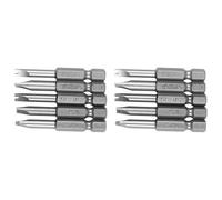 Vheolk 10Pcs de Bits de Sécurité de Tournevis Inviolable Foret de Tournevis Embouts de Tige Hexagonale Magnétique en U 1/4 Pouce Embouts de Tournevis à Main