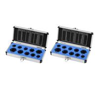 Vheolk 20 PièCes Prise D'EntraîNement 9-19Mm ÉCrou Endommagé Extracteur de Goujon DéCapant de Boulon Ensemble de Verrouillage Kit D'Outils de Filetage