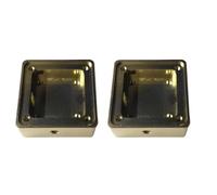 Vheolk 2X BoîTier Blindé en Alliage D'Aluminium 19 X 19 X 5,5 Mm, BoîTier Portable Multifonctionnel à Oxydation Conductrice DoréE