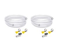 Vheolk 2X Tuyau de Vidange de Climatiseur Portable de 10 Pieds, Kit de Tuyau de Vidange AC, Tuyau de Vidange pour Climatiseur avec Connecteur de 3/5 Pouces