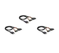 Vheolk 3X Gen 4 Oculink SFF-8611 4I vers PCIe SFF-8639 U.2 NVMe avec Câble de Serveur d'alimentation 15P Mâle