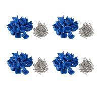 Vheolk 40 PièCes SéRies Filet d'escalade Filet de Connecteur en Plastique Accessoires d'escalade à Boucle pour L'ExtéRieur Amusement PièCes de Corde d'escalade Osciller Bleu