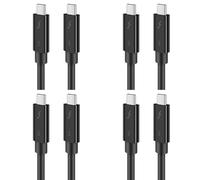 Vheolk 4X Câble Typec pour Câble de DonnéEs 3 40Gbps Pleine Vitesse 100W Charge Transmission 5K 50Cm