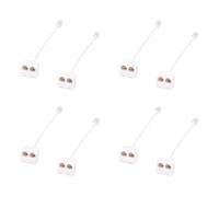 Vheolk 8pcs 6P4C RJ11 Double vers Male Cable Telephonique Adaptateur Repartiteur