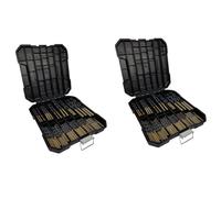 Vheolk Foret HéLicoïDal HSS 198 PièCes SéRies 1.5Mm-10Mm, Accessoires pour Outils ÉLectriques, Utilisé pour le Travail des MéTaux en Bois-avec BoîTe
