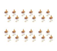 Vheolk Pots de Contrôle de Taille MéTrique A500K PotentiomèTres à CôNe Audio Pot pour Basse de Guitare ÉLectrique (Ensemble de 24)