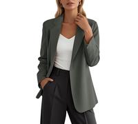 Vhersily 2025 Cardigans Femmes Printemps, Été Plumeau Grande Taille Coton Vestes Ouvert Confortable Curvy Élégant Veste Légère Confort Respirant Slim Fit de Mariée de Cérémonie, Romantique, gris, L
