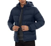 Vhersily 2025 Doudoune Pour Hommes Fermeture À Glissière Pleine Doudounes Matelassées À Capuche Amovible Chaud Veste D'hiver Coupe Vent De Pluie Ski Vestes Parka Veste De Sport Randonnée Pour