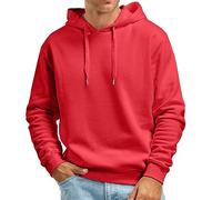 Vhersily 2025 Veste de Sport Homme à Capuche Track Top Soft Touch Loungewear Pull Décontracté en Polaire, Parfait pour Automne et Hiver, Trench Coat Outwear, pour Porter Nouveau Semestre, rouge, XXL