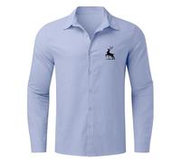 Vhersily Chemise à manches longues pour homme, avec boutons, de plage, slim fit, en lin, pour scooters, motards, touring, classique formel, chic, pour mariage, affaires, porter un nouveau semestre