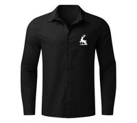 Vhersily Chemise à manches longues pour homme, avec boutons, de plage, slim fit, en lin, pour scooters, motards, touring, classique formel, chic, pour mariage, affaires, porter un nouveau semestre