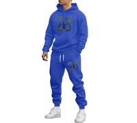 Vhersily Combinaisons complètes pour hommes, longues, surdimensionnées, pour les loisirs, Y2K, Hip Hop, 2 pièces, sweat-shirt et pantalon de jogging unisexe, pour porter un nouveau semestre, pour