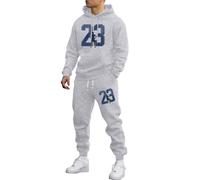 Vhersily Combinaisons complètes pour hommes, longues, surdimensionnées, pour les loisirs, Y2K, Hip Hop, 2 pièces, sweat-shirt et pantalon de jogging unisexe, pour porter un nouveau semestre, pour