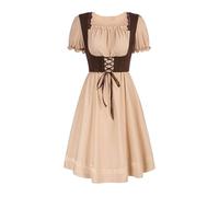 Vhersily Costume Traditionnel Dirndl pour Femme, Robes Oktoberfest en Costumes à Thème Rave Outfit Parti Clubwear Curvy pour Oriental Costumes Carnaval Style Tendance et Festive Vibrant pour Party