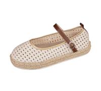 Vhersily Espadrilles classiques avec boucle, style espadrilles, semelle sparto, douce, amortissante, pantoufles décontractées, bohème, voyage, piscine, sexy, pour femme, chaudes, légères, respirantes