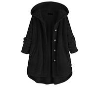 Vhersily Femmes Manteau En Peluche Curvy Pullover Sherpa Robe Cardigan Avec Poches Teddy Outwear Doux Hoodie Grande Taille Pull Couverture Kimono Polaire Veste Manches Longues Pour Automne et Hiver