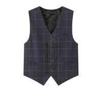 Vhersily Gilet élégant pour enfants et garçons - Veste sans manches - Veste pour femme - Débardeur - Waistcoat de mariage - Pour printemps automne - 2-14 ans, Gris A, 140