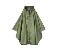 Vhersily Imperméable Poncho Cape de Pluie Femme Léger et Portable Imperméable à Capuche pour Camping en plein air Randonnée Survie Respirant Séchage Rapide Veste de Travail, vert, Taille unique