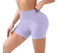 Vhersily Legging de gymnastique pour femme court short motard taille haute sans couture, entraînement de musculation sportif, Scrunch Butt Push Up Yoga Mat Legging court pour entraînement Gym Fitness