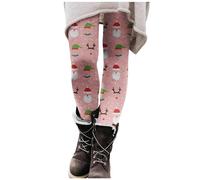 Vhersily Legging d'été pour femme, taille haute, pantalon élastique, confortable, slim ajusté, super doux, élégant, respirant, à la mode, Scrunch Butt mat Leggings Curvy, rose, M