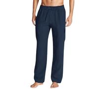 Vhersily Pantalon de jogging pour homme Baggy long en coton léger jambe large avec poches et cordon de serrage pour randonnée, camping, aventure, séchage rapide, respirant et flexible, Marina, XXXXXL