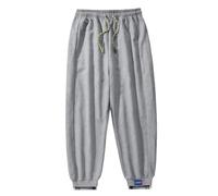 Vhersily Pantalon décontracté avec poches zippées pour homme et femme, élégant long pour activités en plein air, de voyage, résistant aux rayures, pantalon harem jambe droite pour porter un nouveau