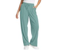 Vhersily Pantalon léger pour femme d'hiver Curvy confortable de sport long taille haute élégant survêtement doux en coton avec poches et cordon de serrage réglable pour le jogging, le fitness, le