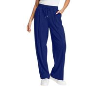 Vhersily Pantalon léger pour femme d'hiver Curvy confortable de sport long taille haute élégant survêtement doux en coton avec poches et cordon de serrage réglable pour le jogging, le fitness, le