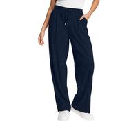 Vhersily Pantalon léger pour femme d'hiver Curvy confortable de sport long taille haute élégant survêtement doux en coton avec poches et cordon de serrage réglable pour le jogging, le fitness, le
