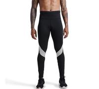 Vhersily Pantalon long compression homme impression sport rapide sec ceinture haute réglable pour fitness et crossfit avec poches avec matériau respirant pour course à vélo, fin et confortable, Noir